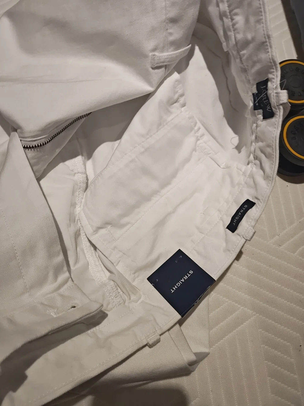 J. Crew Men's Straight-Fit Pants in White